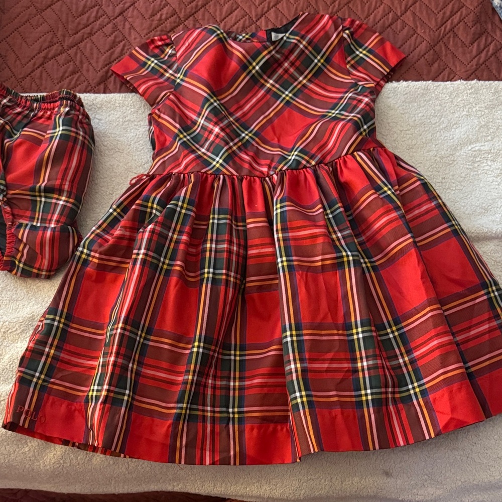 Ralph Lauren toddler 24 months Red Plaid Dress